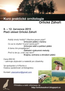 Plakátek ornitologický kurz 2015